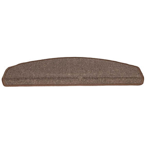 Kaffeebraune Stufenmatten Halbrund 65x24 cm, 30er Set