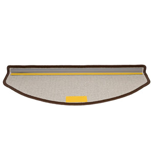 Kaffeebraune Stufenmatten Halbrund 65x24 cm, 30er Set