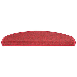 Rote Treppenmatten Halbrund 65x24 cm, 30er Set