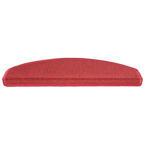 Rote Treppenmatten Halbrund 65x24 cm, 30er Set