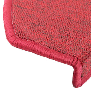 Rote Treppenmatten Halbrund 65x24 cm, 30er Set