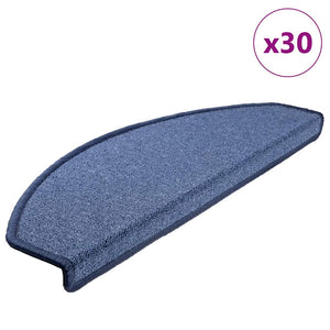 Blaue Stufenmatten Halbrund 65x24 cm, 30er Set