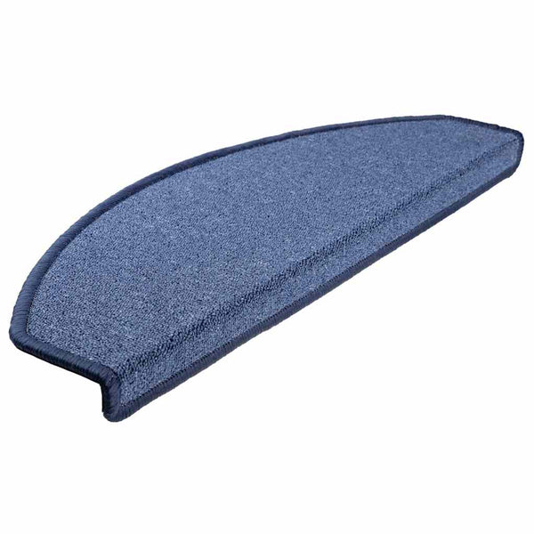 Blaue Stufenmatten Halbrund 65x24 cm, 30er Set