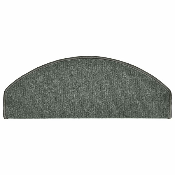 Dunkelgrüne Stufenmatten Halbrund 65x24cm 30er Set
