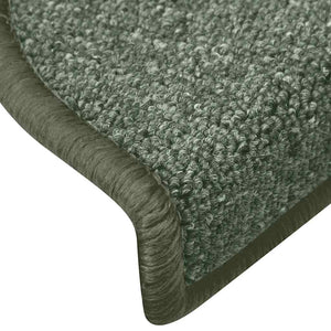 Dunkelgrüne Stufenmatten Halbrund 65x24cm 30er Set