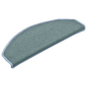 Stufenmatten Seeblau Halbrund 65x24cm, 30er Set