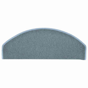 Stufenmatten Seeblau Halbrund 65x24cm, 30er Set