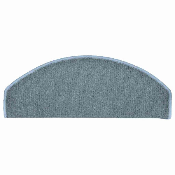 Stufenmatten Seeblau Halbrund 65x24cm, 30er Set