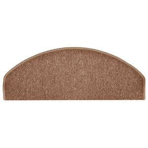 Stufenmatten Braun Halbrund 65x24 cm, 30er Set