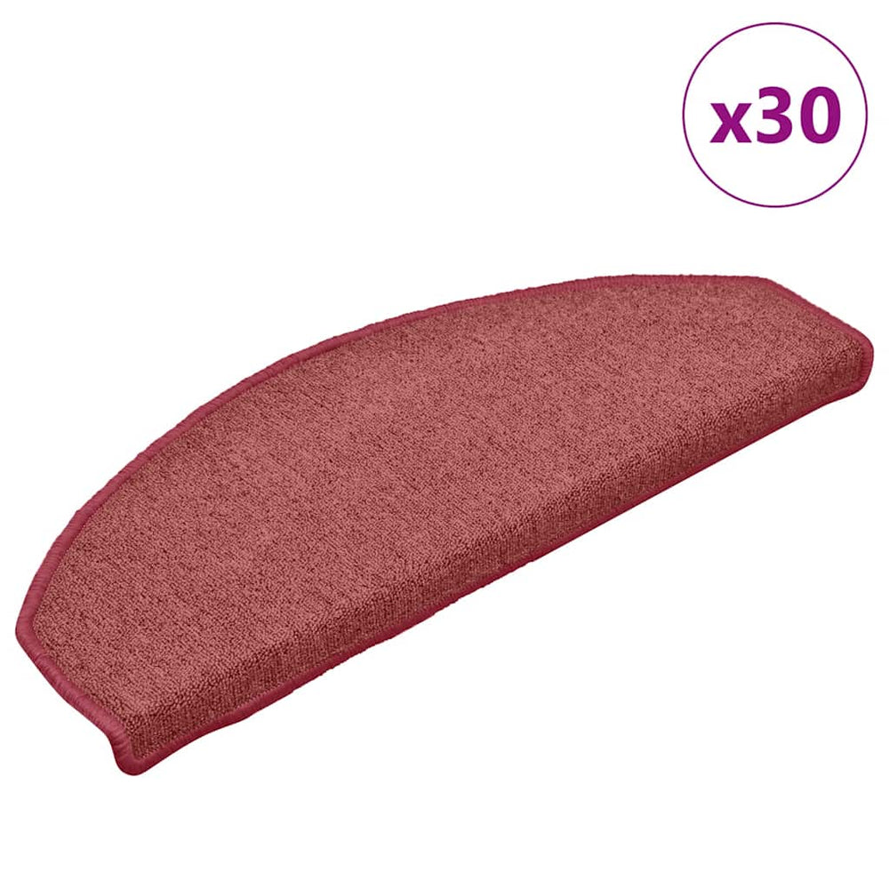 Bordeaux Stufenmatten Halbrund 65x24 cm, 30er Set