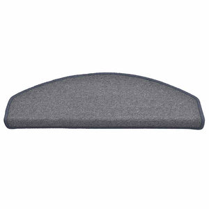 Stufenmatten Halbrund Hellgrau Blau 65x24cm 30er Set