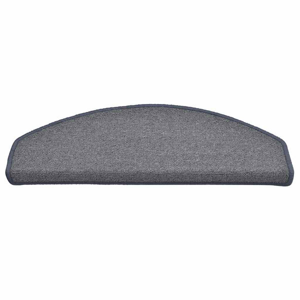 Stufenmatten Halbrund Hellgrau Blau 65x24cm 30er Set