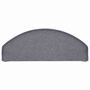 Stufenmatten Halbrund Hellgrau Blau 65x24cm 30er Set