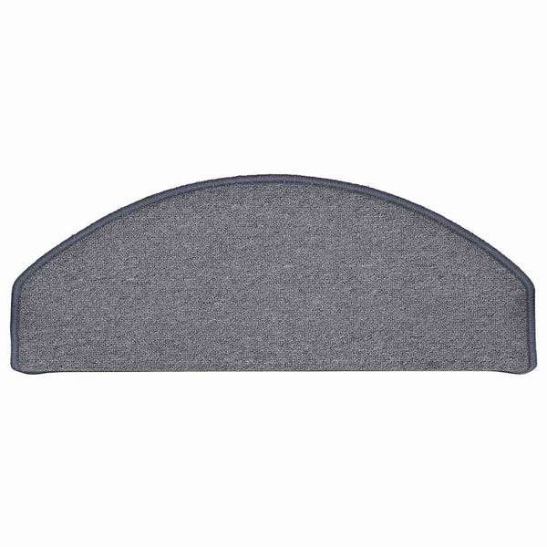Stufenmatten Halbrund Hellgrau Blau 65x24cm 30er Set