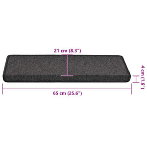 Anthrazit Stufenmatten 65x21 cm, 30er Set
