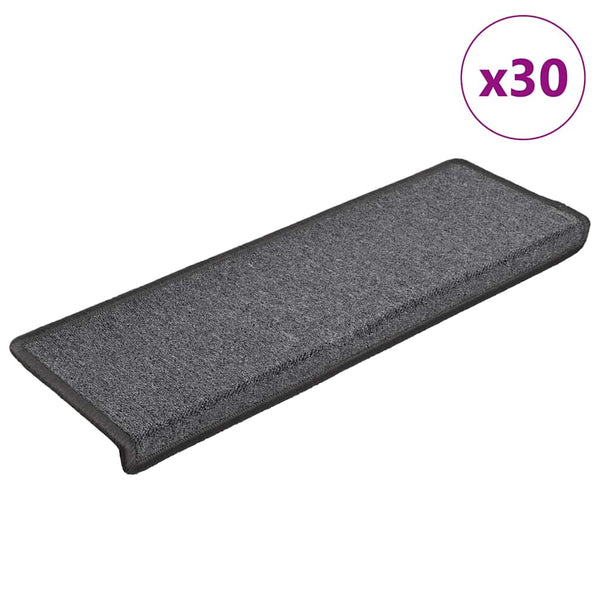 Dunkelgraue Stufenmatten, 30er Set, 65x21 cm