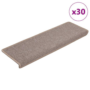 Hellbraune Stufenmatten, 30er Set, 65x21 cm