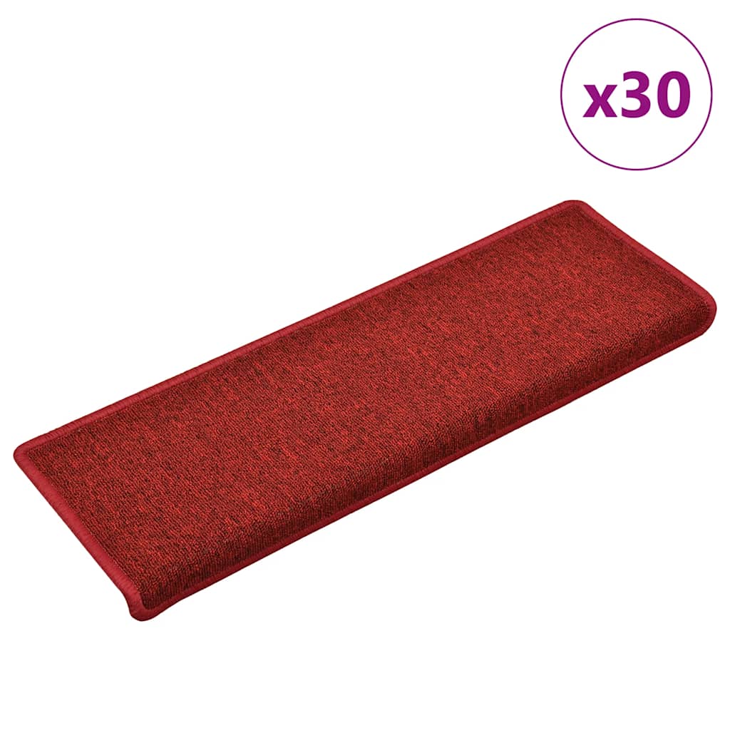 Rote Stufenmatten 65x21 cm, 30er Set