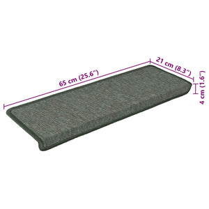 Stufenmatten Dunkelgrün 65x21 cm, 30er Set