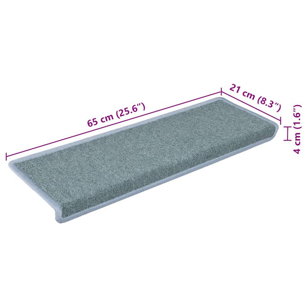 Stufenmatten Seeblau 65x21 cm, 30er Set