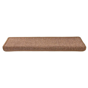 vidaXL Tapis de Marche d'Escalier 30 pcs 65x21x4 cm Marron Bord Rectangulaire