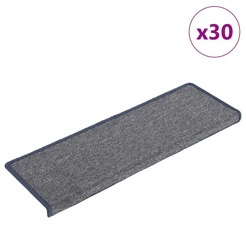 Stufenmatten, 30er Set, 65x21 cm, Hellgrau/Blau