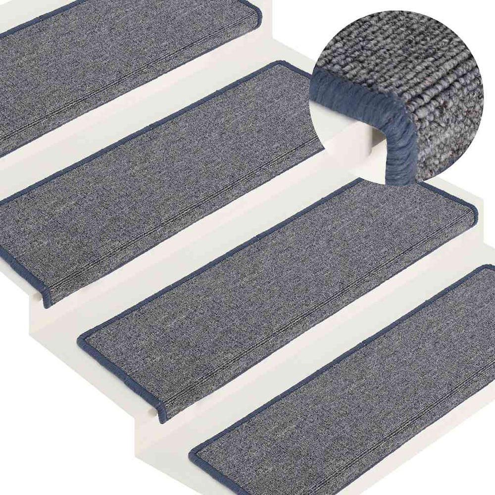 Stufenmatten, 30er Set, 65x21 cm, Hellgrau/Blau