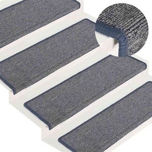 Stufenmatten, 30er Set, 65x21 cm, Hellgrau/Blau