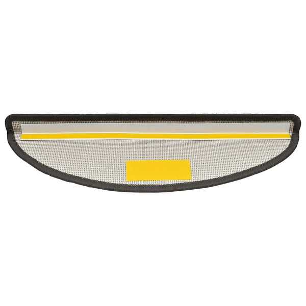 Stufenmatten Halbrund Dunkelgrau 56x17 cm, 20er Set
