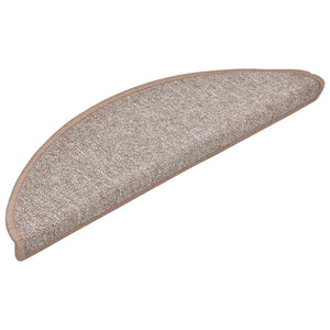 Stufenmatten Halbrund Hellbraun 56x17 cm, 20er Set