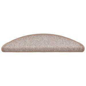 Stufenmatten Halbrund Hellbraun 56x17 cm, 20er Set