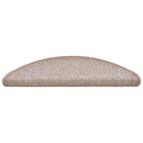 Stufenmatten Halbrund Hellbraun 56x17 cm, 20er Set