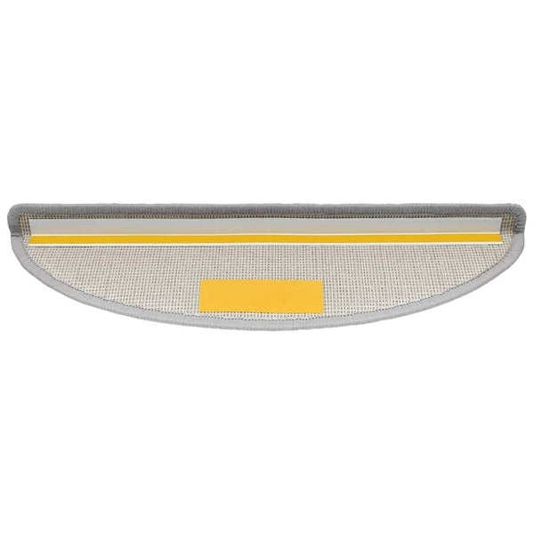 Stufenmatten Halbrund Hellgrau 56x17 cm, 20er Set