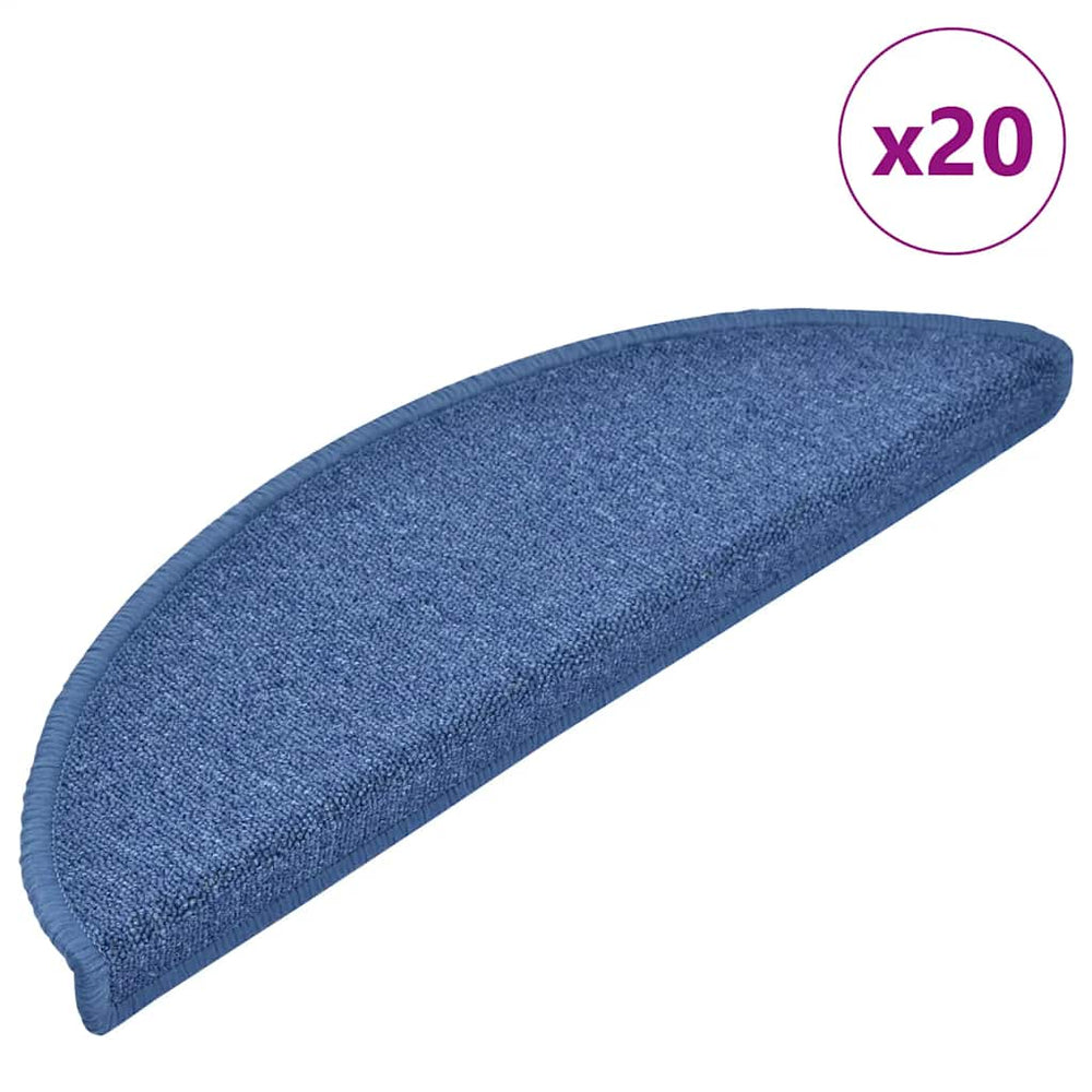 Blaue Stufenmatten Halbrund 20er Set