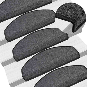 Stufenmatten Anthrazit Halbrund 65x24 cm, 20er Set