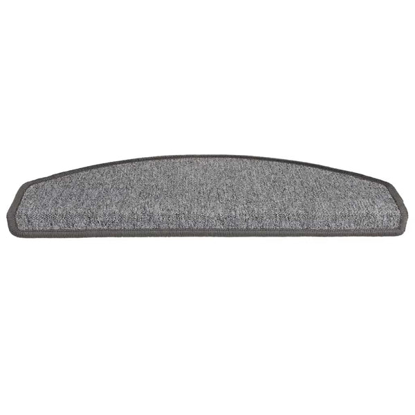 Dunkelgraue Stufenmatten Halbrund 65x24 cm, 20er Set