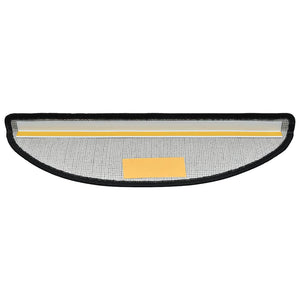 Dunkelgraue Stufenmatten Halbrund 65x24 cm, 20er Set