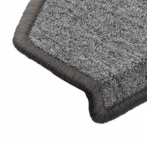 Dunkelgraue Stufenmatten Halbrund 65x24 cm, 20er Set