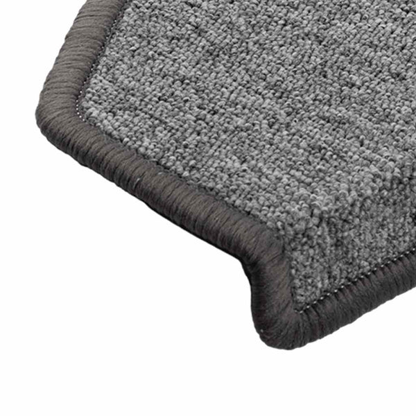 Dunkelgraue Stufenmatten Halbrund 65x24 cm, 20er Set