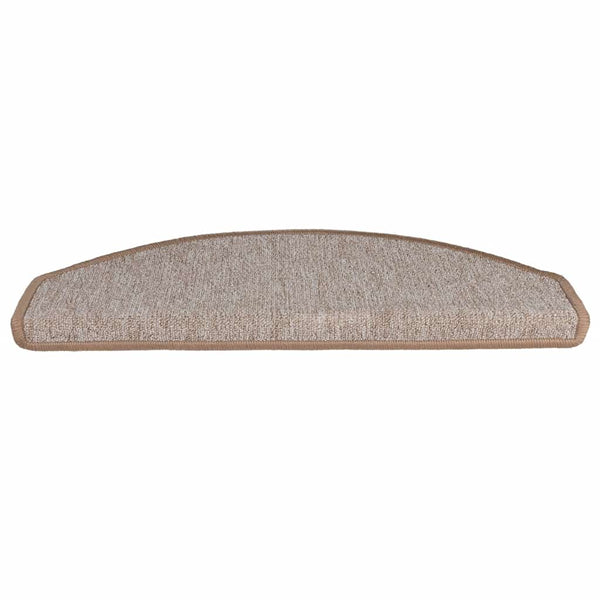 Stufenmatten Halbrund Hellbraun 65x24 cm, 20er Set