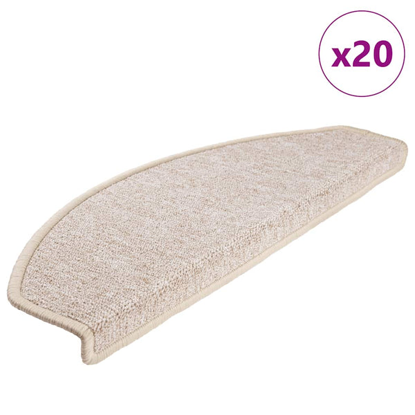 Stufenmatten Halbrund Taupe 65x24cm, 20er Set