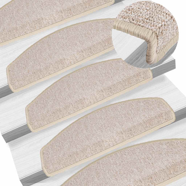 Stufenmatten Halbrund Taupe 65x24cm, 20er Set