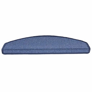 Blaue Treppenmatten Halbrund 65x24 cm, 20er Set