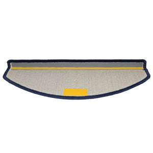 Blaue Treppenmatten Halbrund 65x24 cm, 20er Set