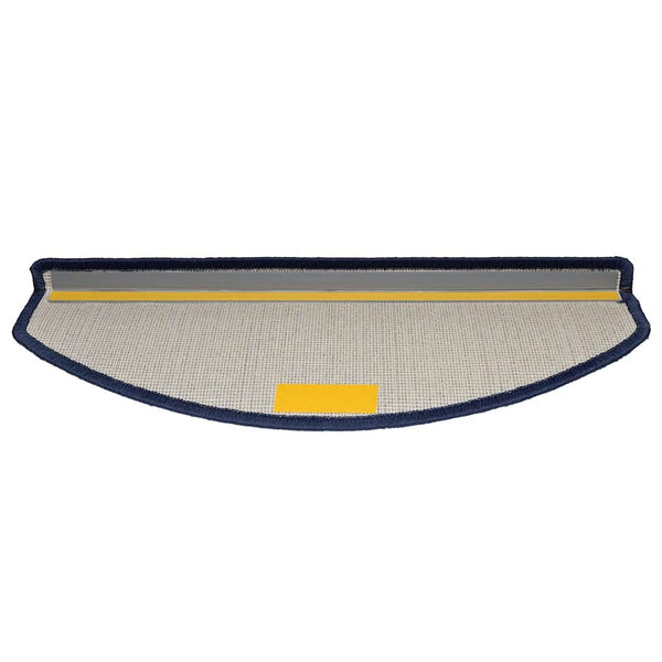 Blaue Treppenmatten Halbrund 65x24 cm, 20er Set