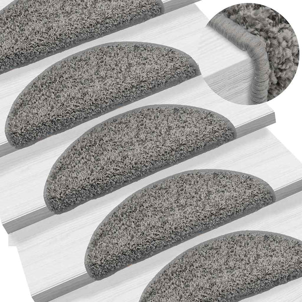 Stufenmatten Halbrund Grau 30 Stk. 56x17x3 cm