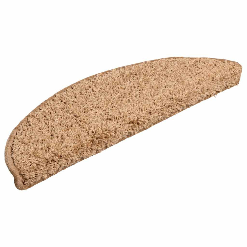 Beige Stufenmatten Halbrund 56x17 cm, 30er Set