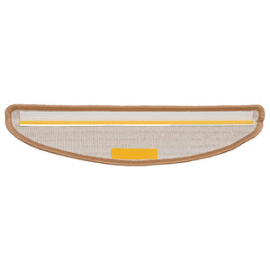 Beige Stufenmatten Halbrund 56x17 cm, 30er Set