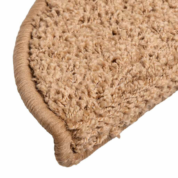 Beige Stufenmatten Halbrund 56x17 cm, 30er Set