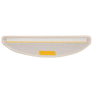 Weiße Treppenmatten Halbrund 56x17 cm, 30er Set